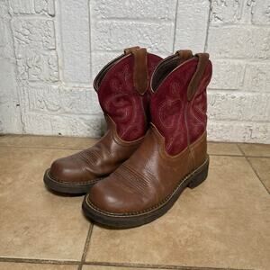 Vintage y2k fall leather cowboy boots